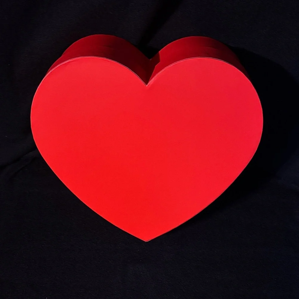 Red Heart Shaped Gift Box
